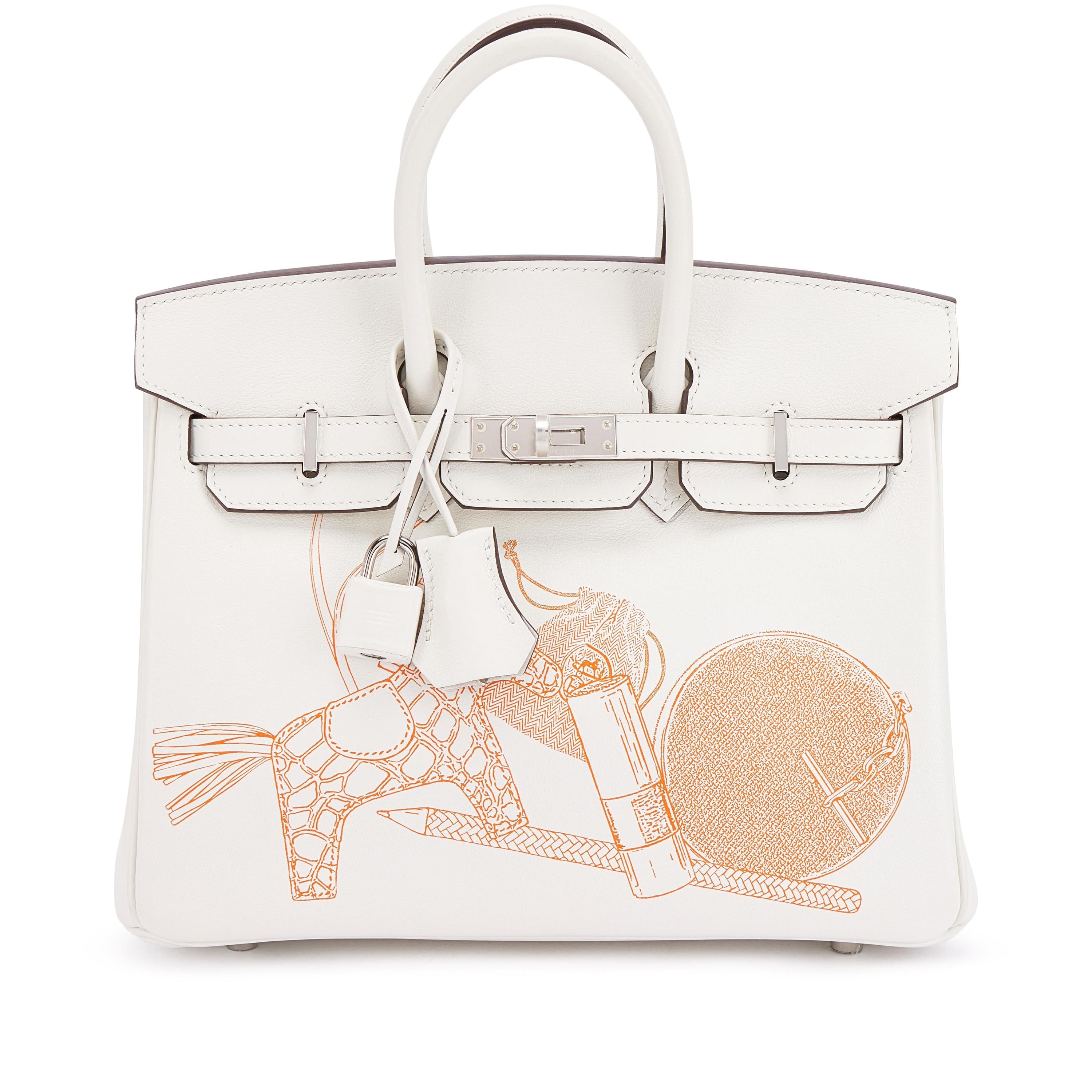 Birkin 25 Swift White Palladium