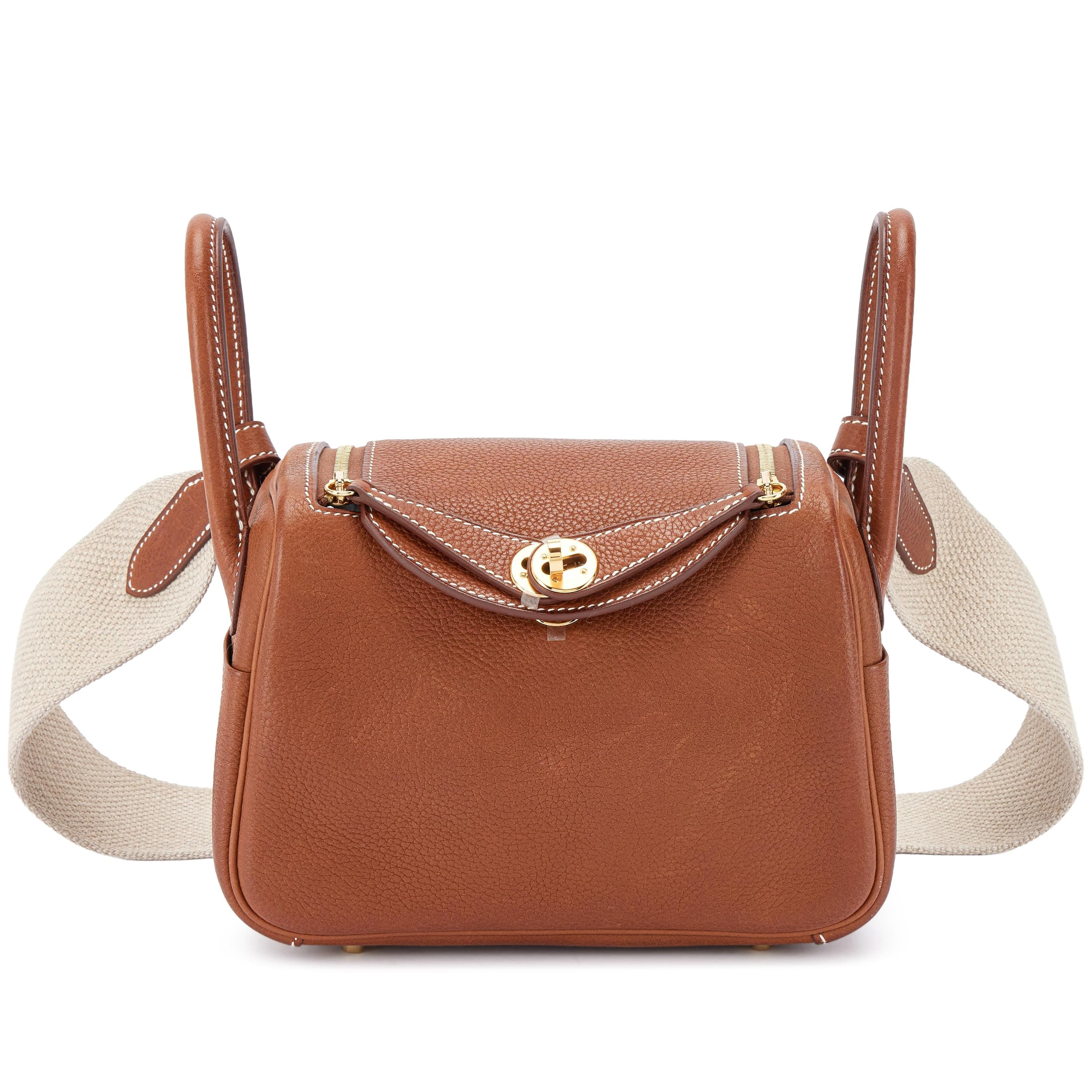 Lindy Mini Barenia Faubourg Fauve Gold