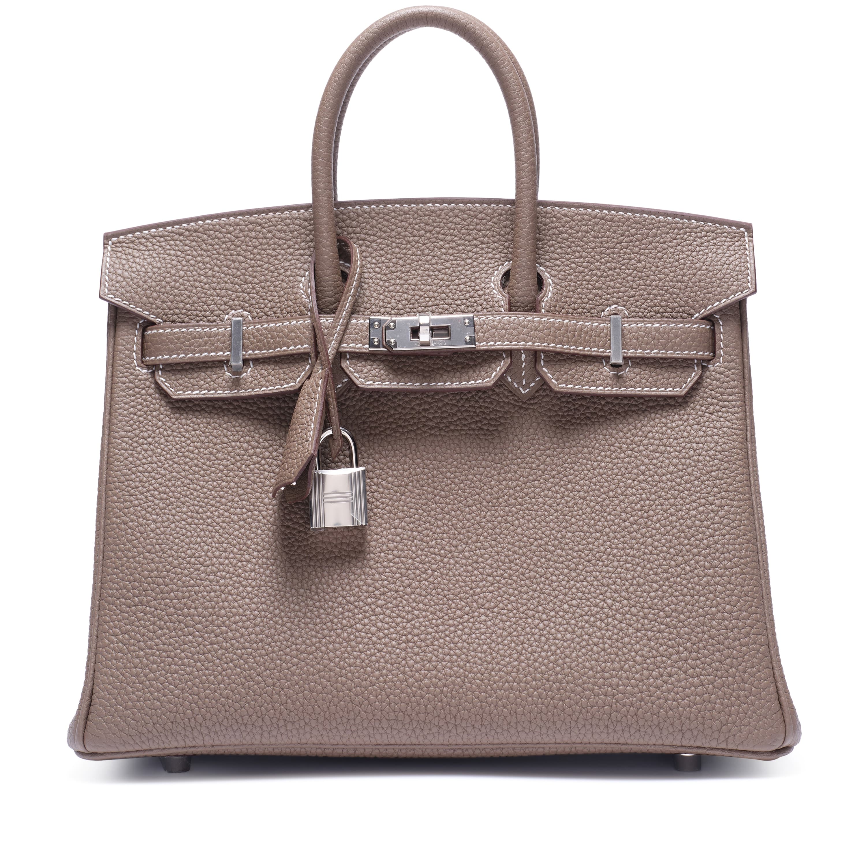 Birkin 25 Togo Etoupe Palladium