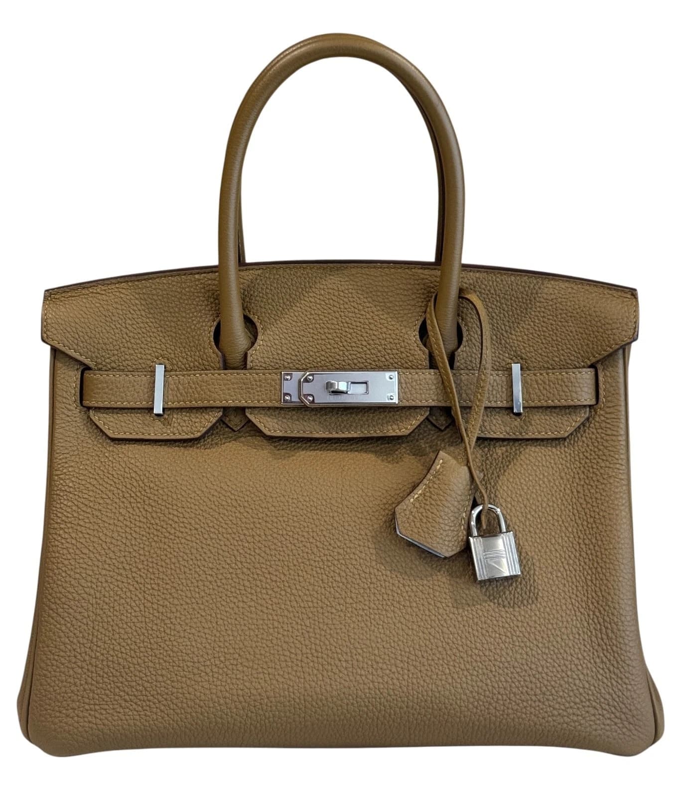 Birkin 30 Togo Bronze Dore/Bleu Brume Palladium