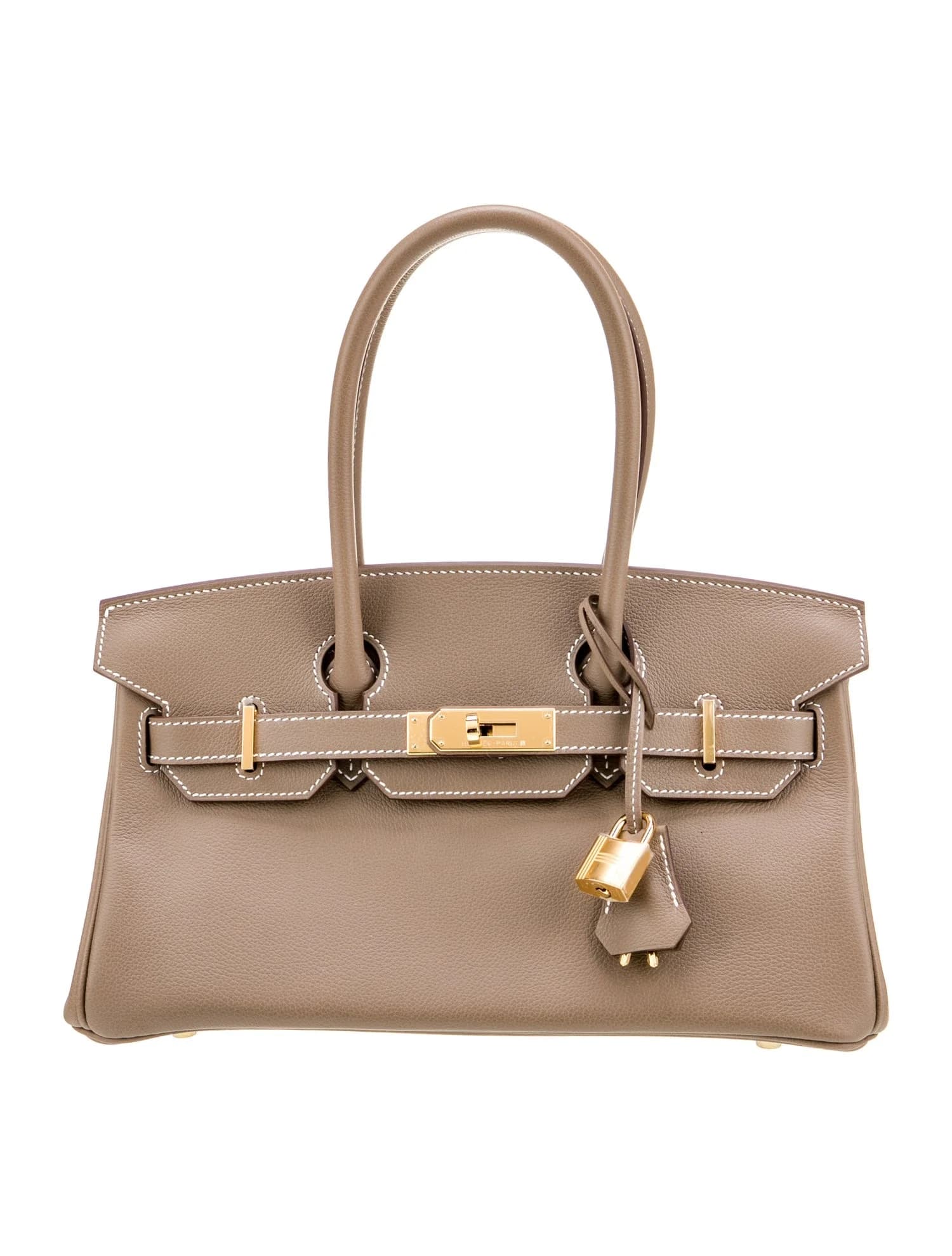 Shoulder Birkin Light 29 Evercolor Étoupe Gold