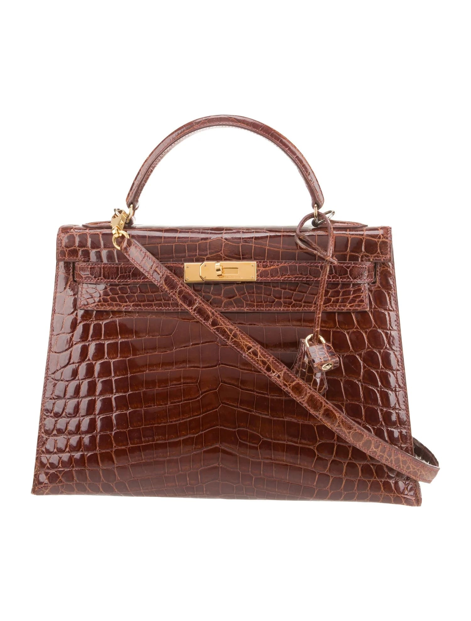 Kelly 32 Shiny Niloticus Crocodile Miel Gold