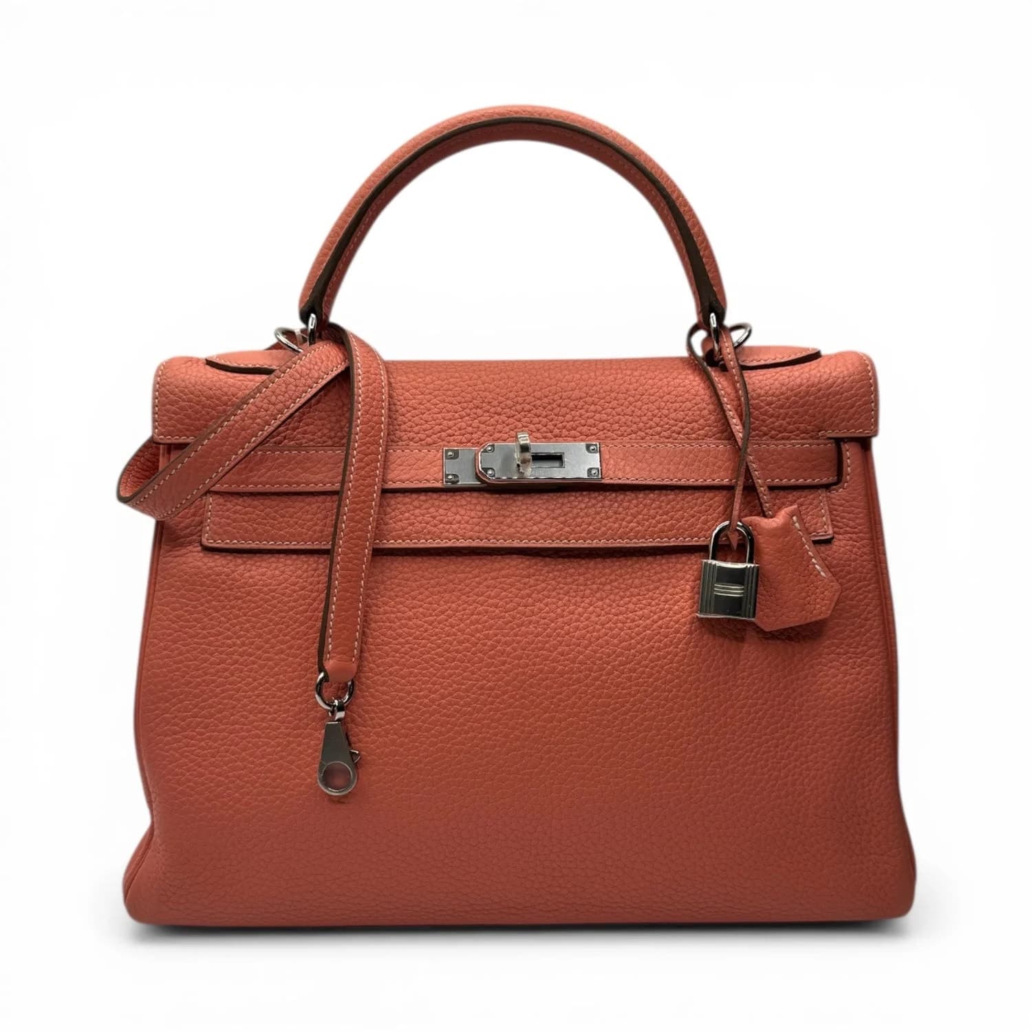 Kelly 32 Togo Crevette Palladium