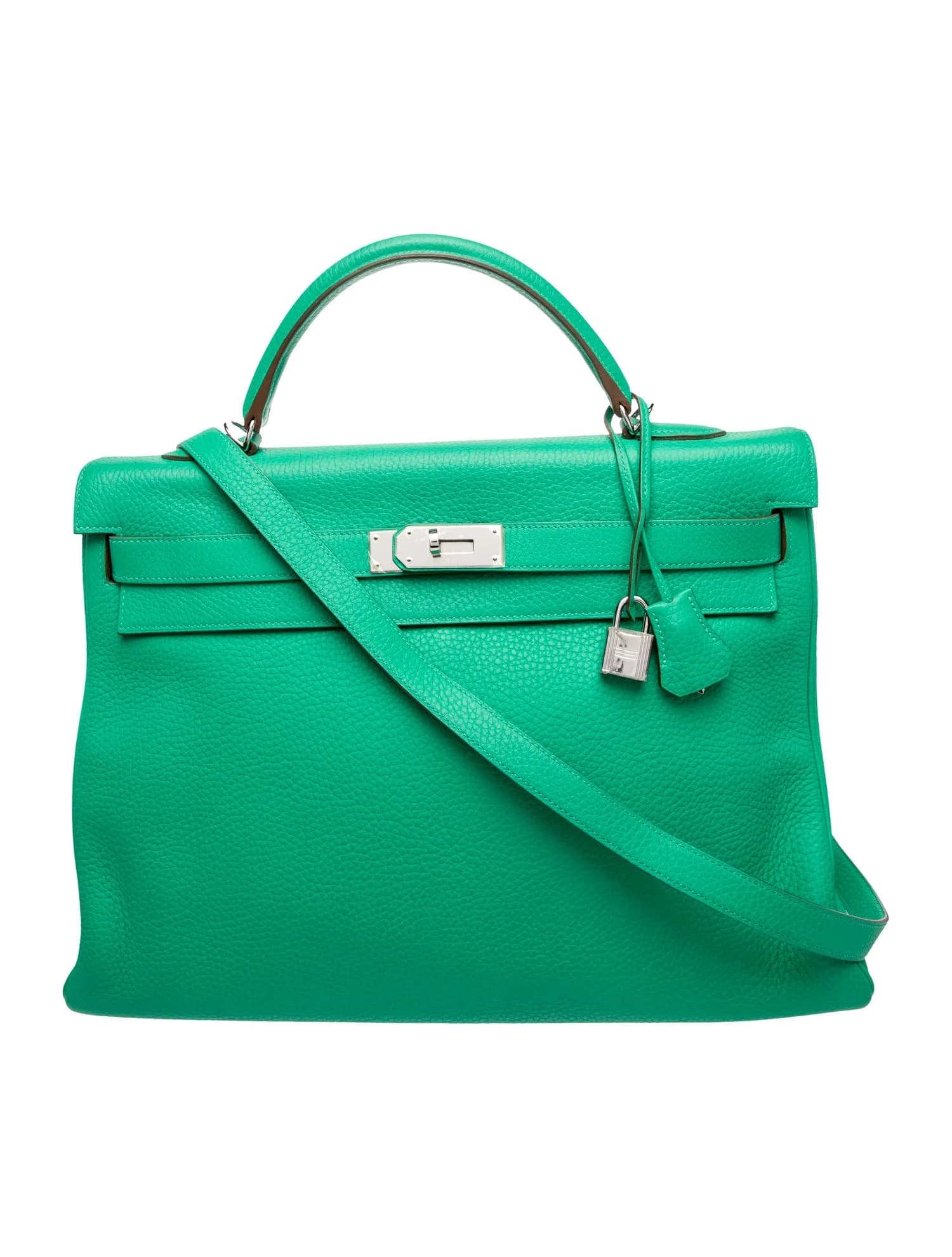 Kelly 40 Clemence Menthe Palladium