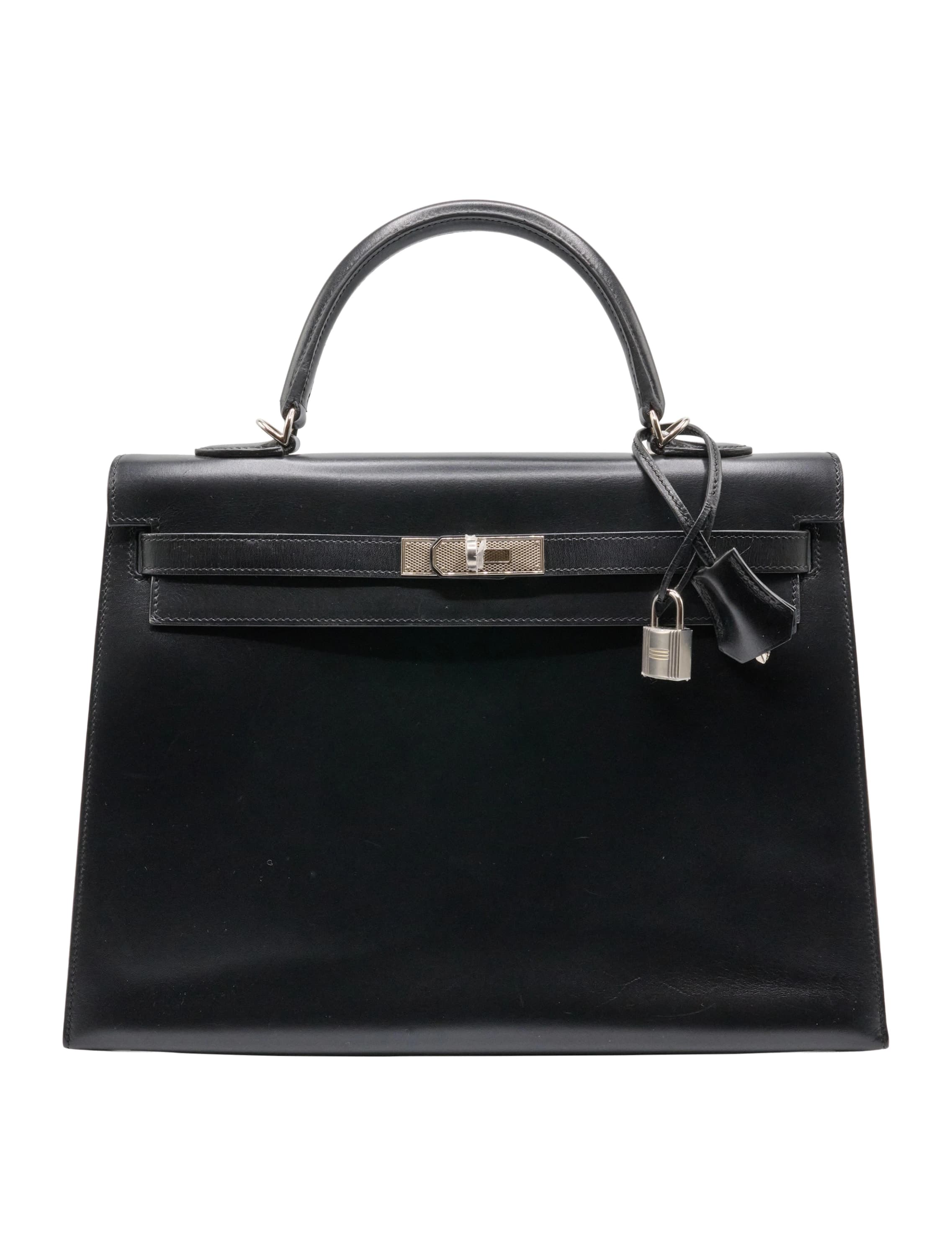 Kelly 35 Box Noir Palladium