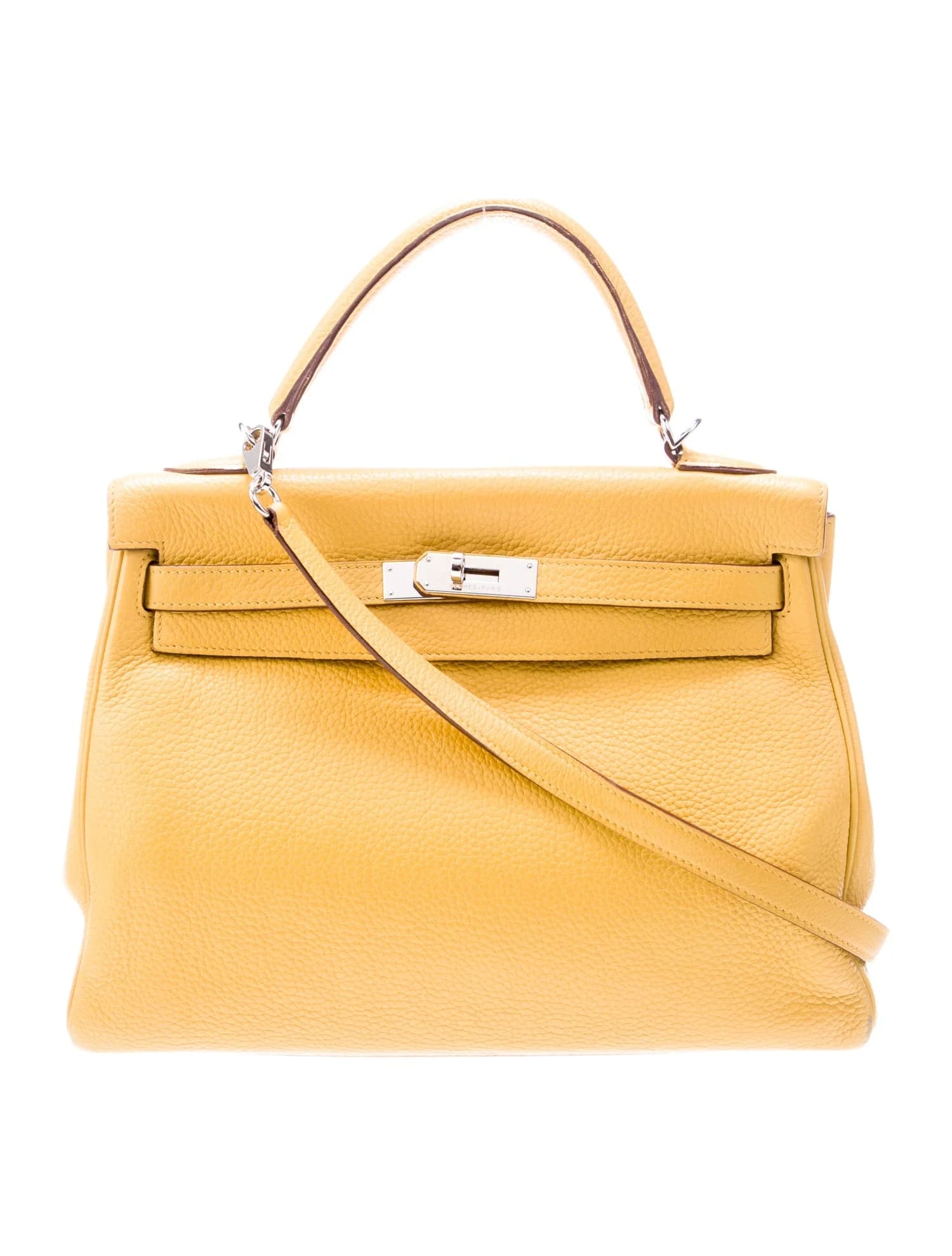 Kelly 32 Clemence Jaune Ambre Palladium