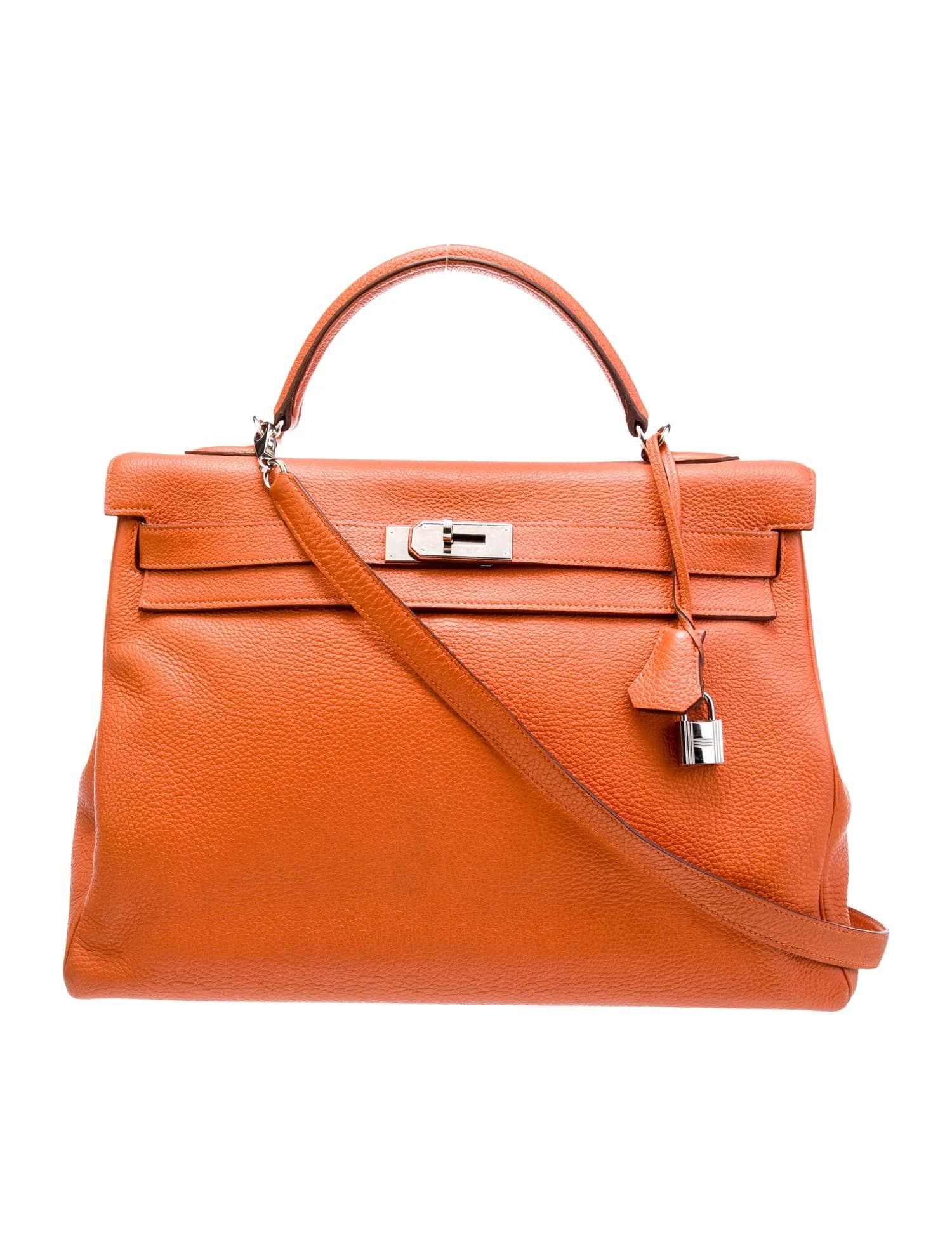 Kelly 40 Togo Orange Palladium