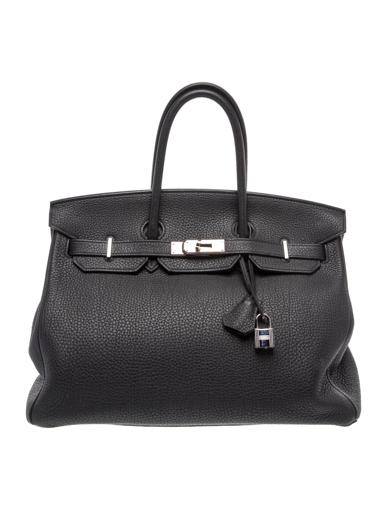 Birkin 35 Togo Noir Palladium