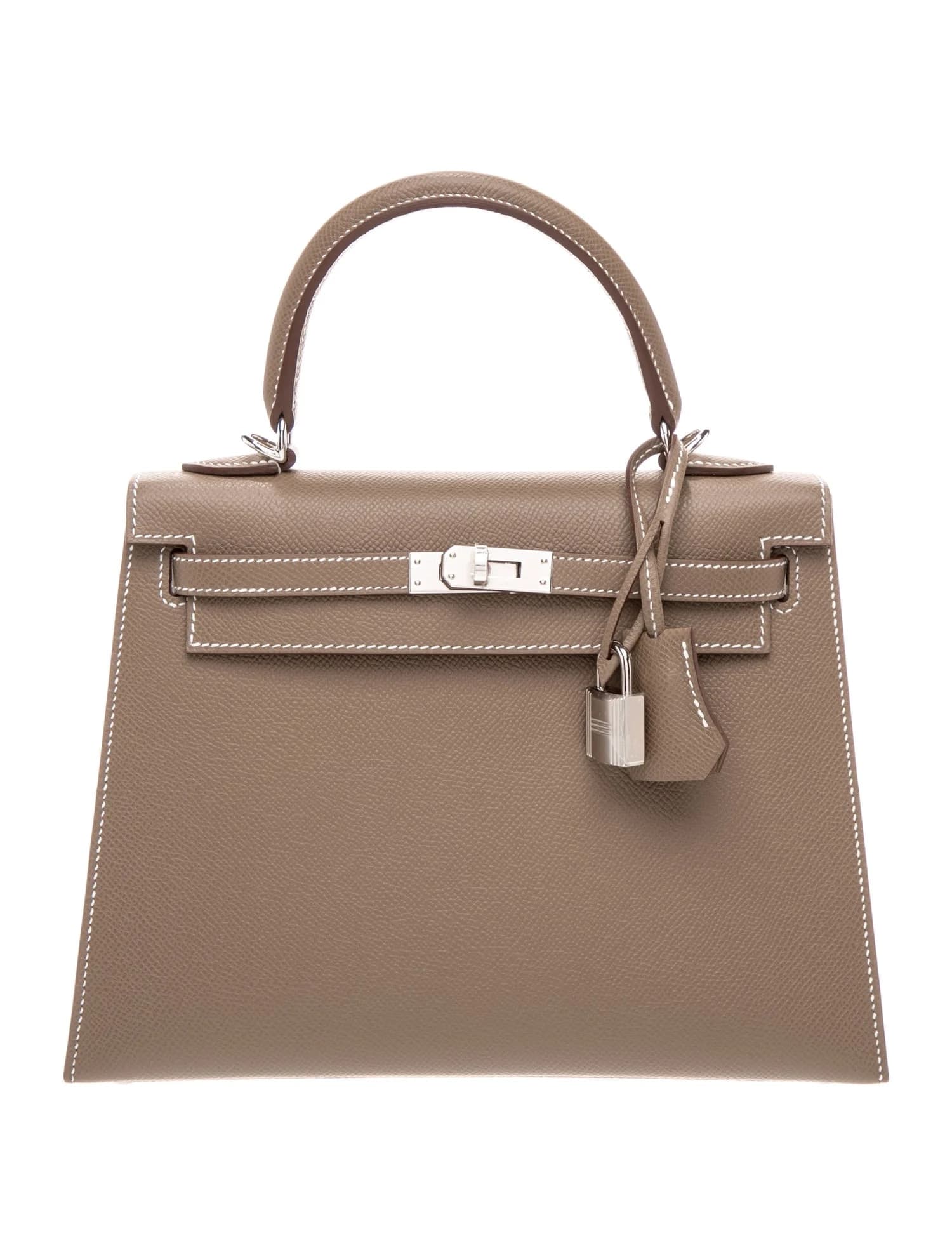 Kelly 25 Epsom Etoupe Palladium