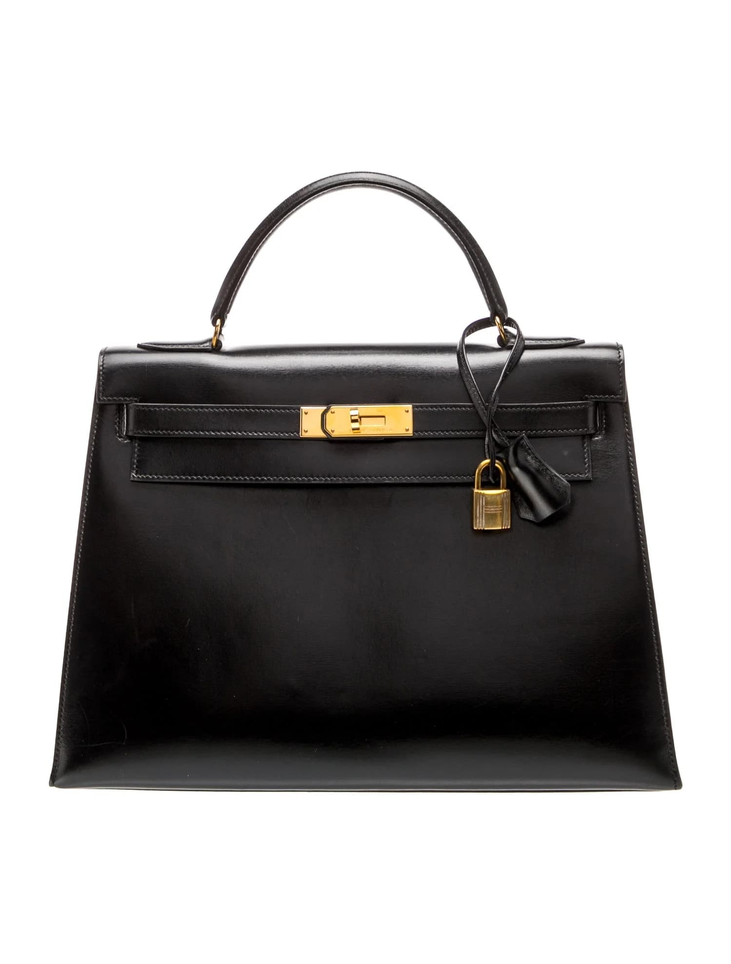 Kelly 32 Box Noir Gold
