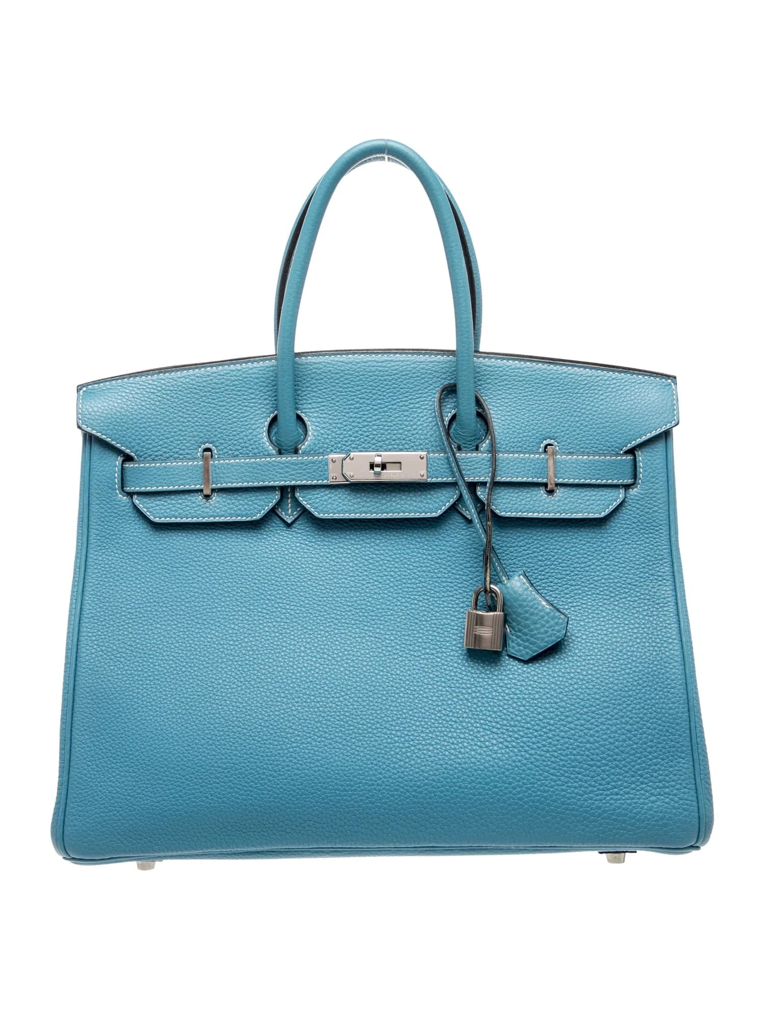 Birkin 35 Togo Bleu Jean Palladium