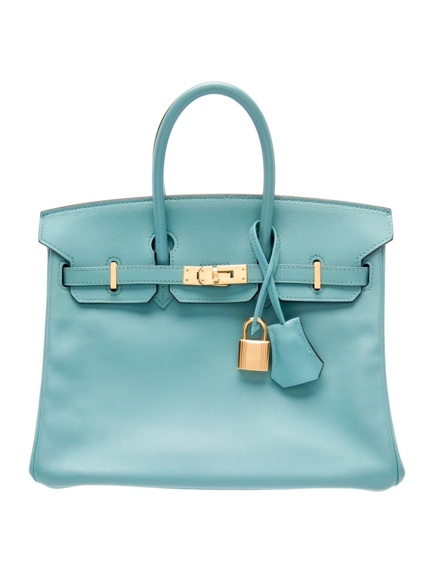 Birkin 25 Swift Bleu Atoll Gold