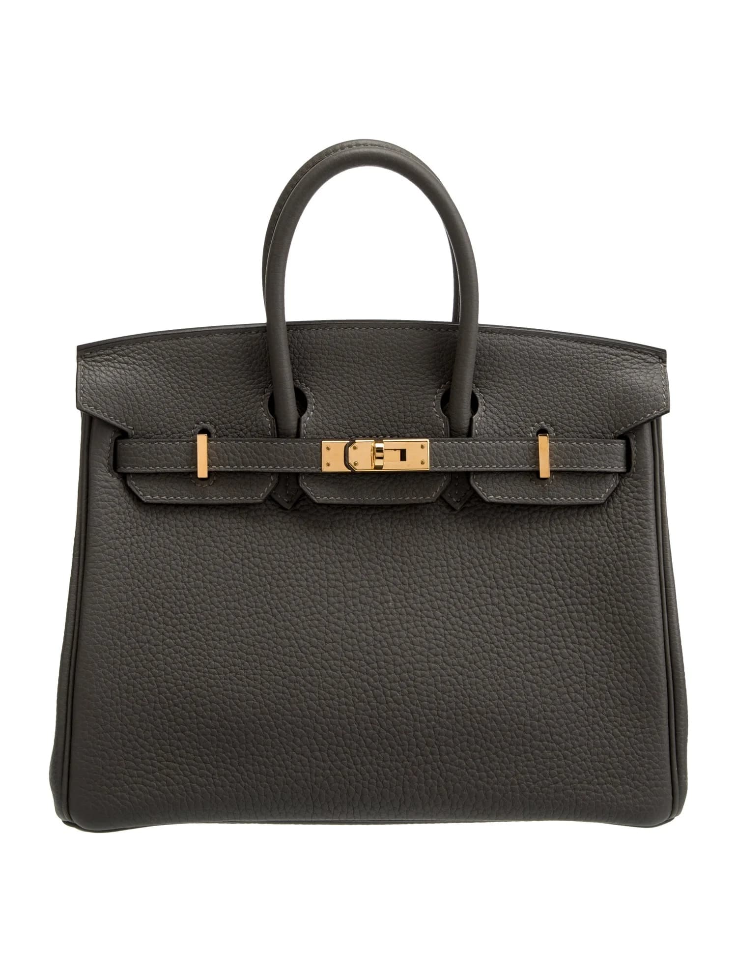 Birkin 25 Togo Gris Meyer Gold