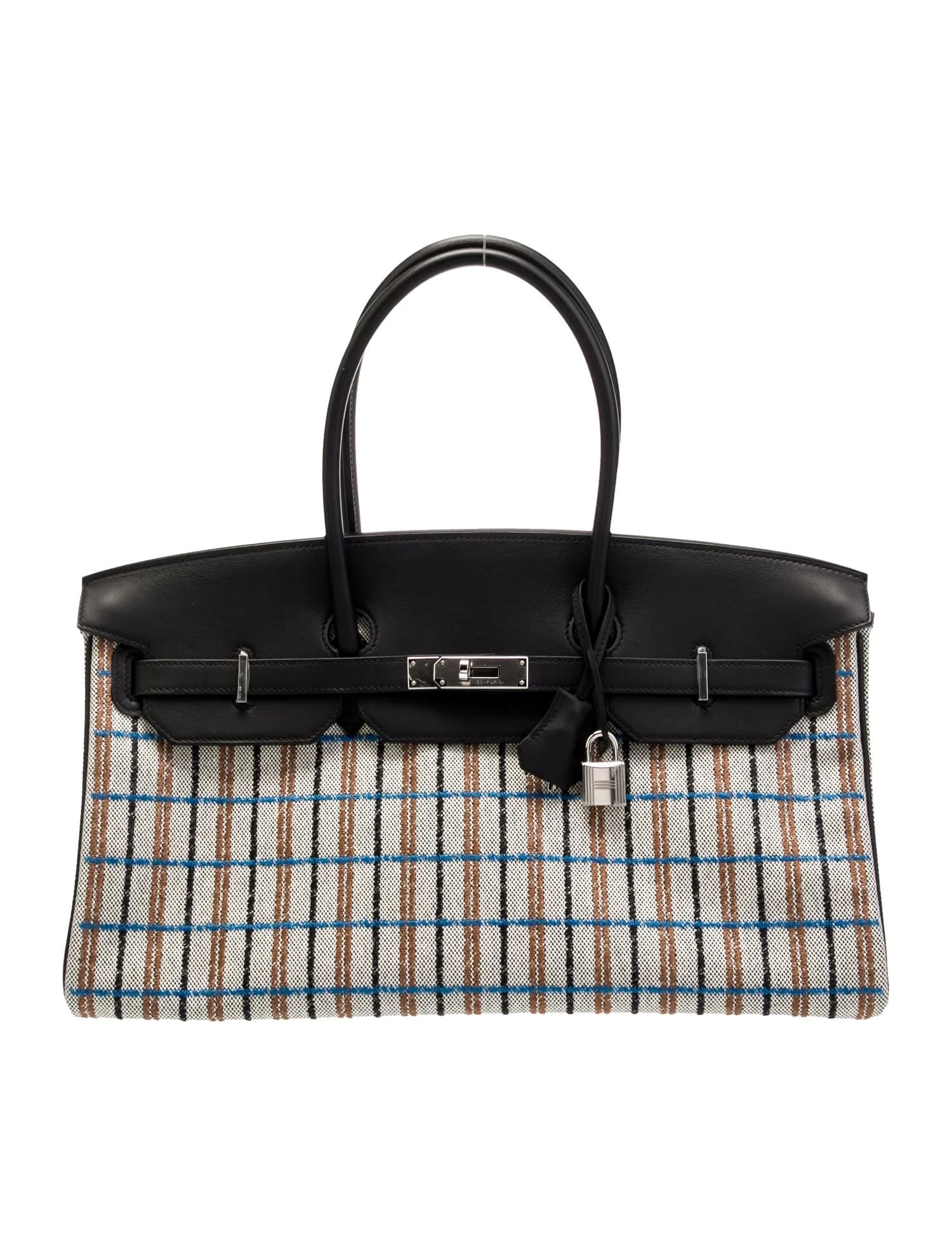 Shoulder Birkin Light 29 Toile H Canvas Noir Palladium