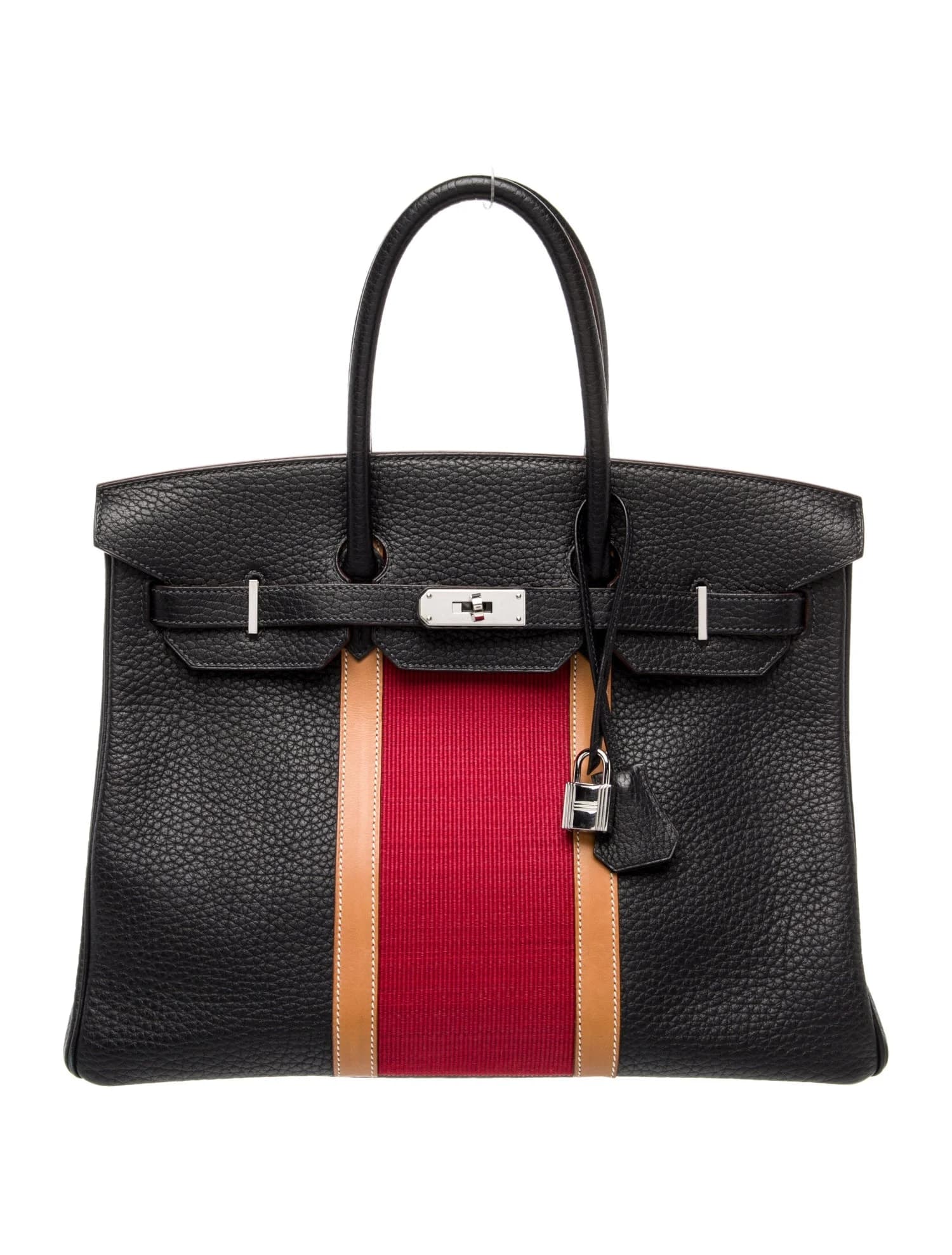 Birkin 35 Fjord Fauve/Bleu Indigo/Rouge Piment Palladium